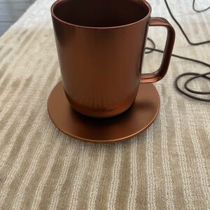 Ember Copper Mug with Saucer